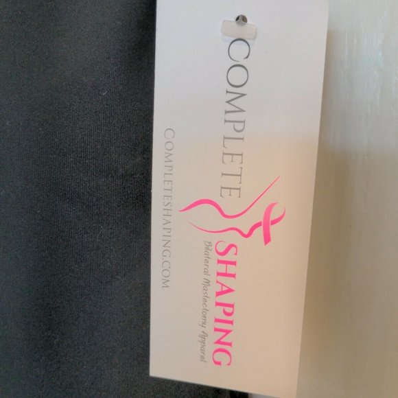 Mastectomy Camisole with Integrated Prosthetics, Small w B Cup, New, Black, NWT - Picture 3 of 7